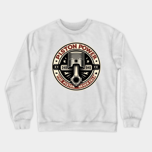 Piston Crewneck Sweatshirt by Vehicles-Art